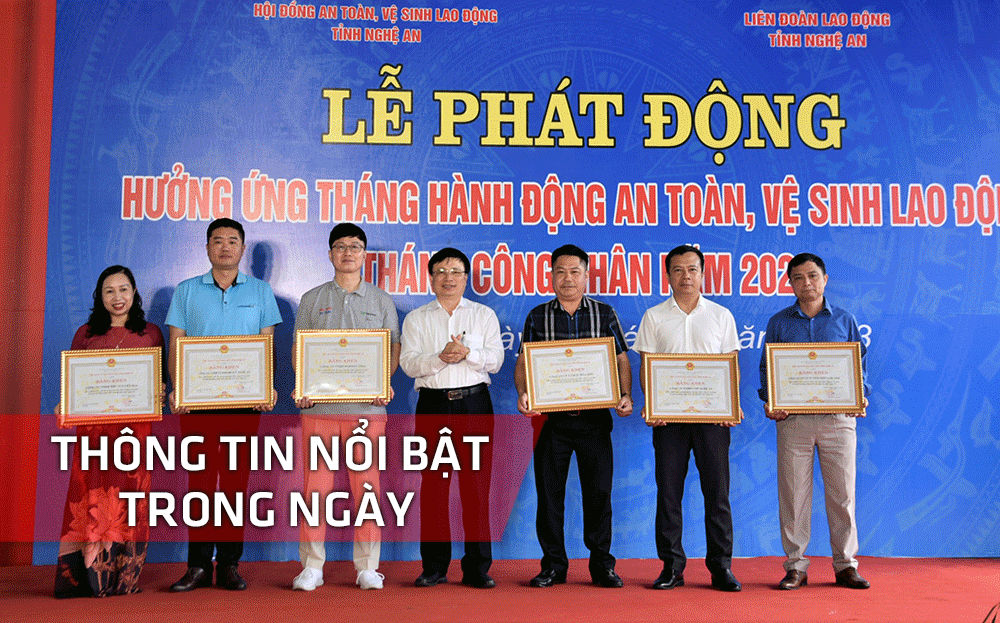 Nghệ An: Thông tin nổi bật ngày 8/5