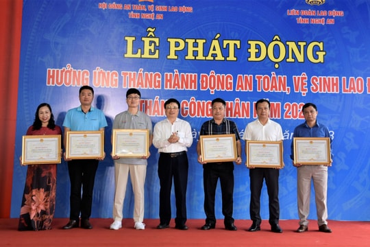 Phát động hưởng ứng Tháng hành động về an toàn vệ sinh lao động, Tháng Công nhân năm 2023 ở Nghệ An