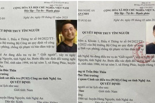 Truy tìm 2 đối tượng nghi vấn gây án trong vụ giết người ở Hưng Nguyên