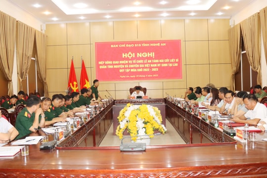 Nghệ An chuẩn bị chu đáo lễ truy điệu, an táng hài cốt liệt sĩ, quân tình nguyện và chuyên gia Việt Nam hy sinh tại Lào