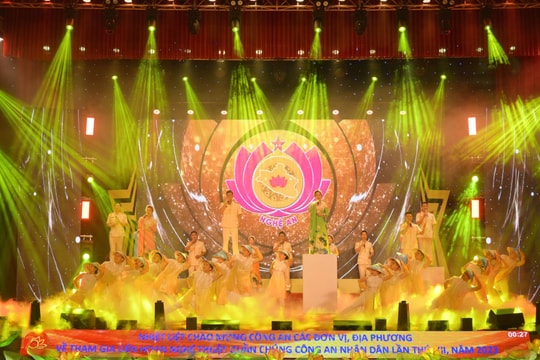 Khai mạc Liên hoan Nghệ thuật quần chúng Công an nhân dân lần thứ XII, năm 2023 khu vực IV 