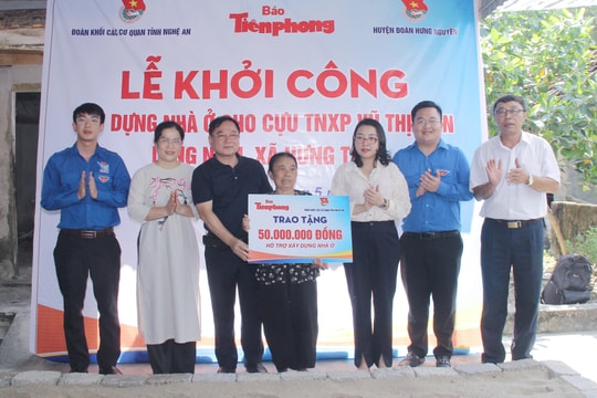 Huyện Hưng Nguyên đồng loạt xây dựng, sửa chữa 19 nhà ở cho người nghèo