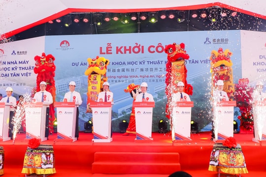 Khởi công dự án nhà máy sản xuất thép cán nguội chính xác 125 triệu USD tại Nghệ An