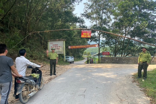 Nghệ An lập chốt canh lửa rừng những ngày đỉnh nắng