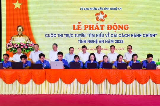 Nghệ An phát động cuộc thi trực tuyến 'Tìm hiểu cải cách hành chính tỉnh Nghệ An' năm 2023