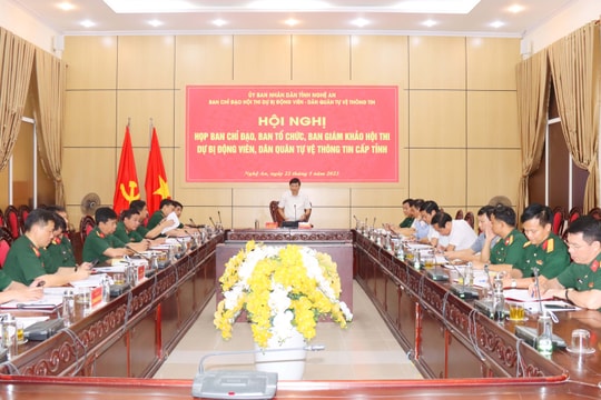 Triển khai công tác chuẩn bị Hội thi Dự bị động viên, Dân quân tự vệ Thông tin cấp tỉnh năm 2023