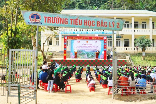 'Ngôi trường trong mơ' ở xã nghèo Bắc Lý