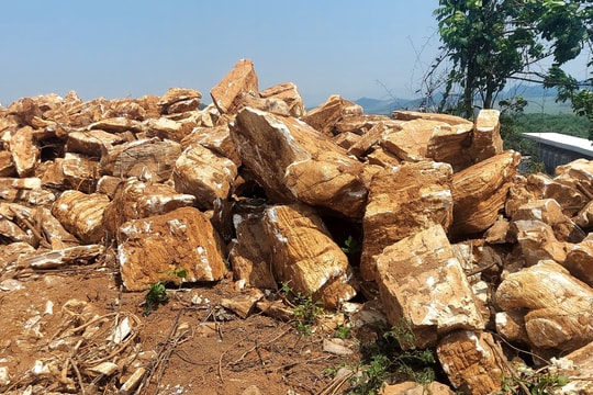 Điều tra vụ khai thác đá cảnh ở huyện Quỳ Hợp