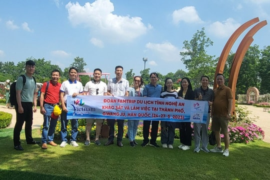 Đoàn Famtrip Nghệ An khảo sát và làm việc tại Gwangju, Hàn Quốc