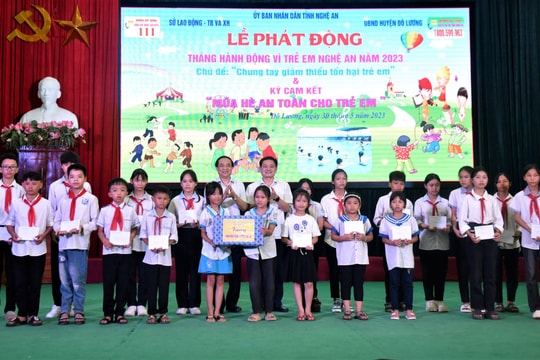 Nghệ An phát động Tháng hành động Vì trẻ em năm 2023