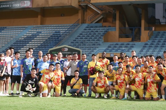 Sông Lam Nghệ An được tiếp thêm sức mạnh trước trận đấu gặp CLB Viettel 