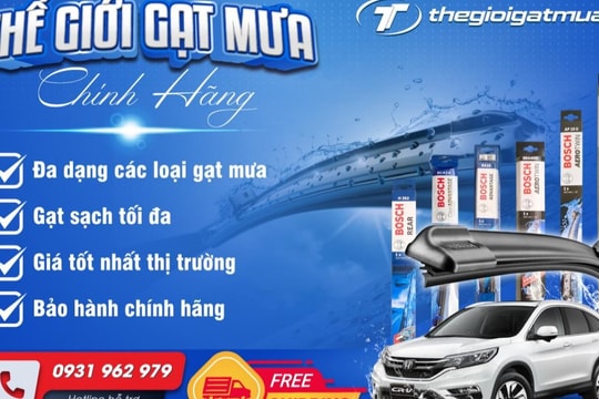Gạt mưa Bosch êm ái, bền bỉ với mọi thời tiết khắc nghiệt 
