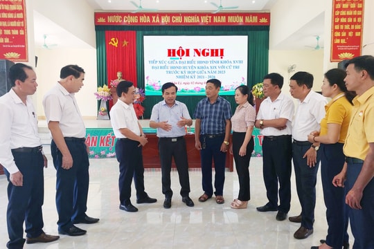 Phó Chủ tịch HĐND tỉnh tiếp xúc cử tri huyện Quỳ Hợp