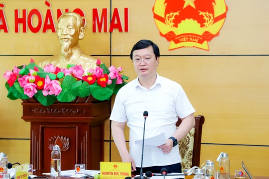 Chủ tịch UBND tỉnh: Phát huy lợi thế vị trí, xây dựng Hoàng Mai trở thành một phần động lực tăng trưởng của tỉnh