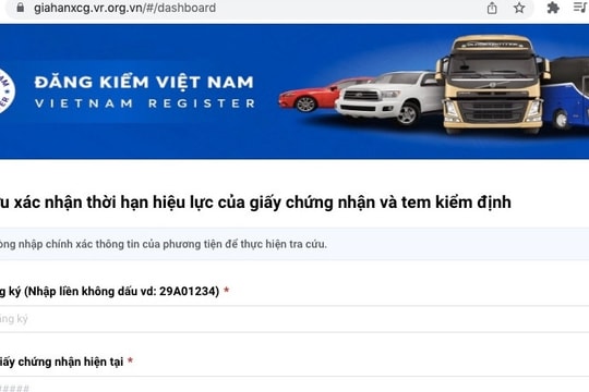 Chủ xe khó truy cập gia hạn kiểm định, Cục Đăng kiểm lập thêm tên miền riêng