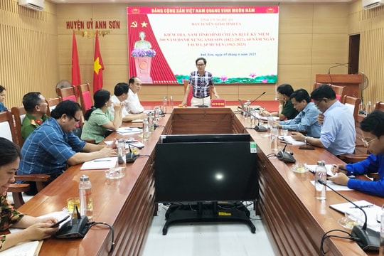 Nhiều phong trào thi đua chào mừng kỷ niệm 200 danh xưng và 60 năm ngày thành lập huyện Anh Sơn