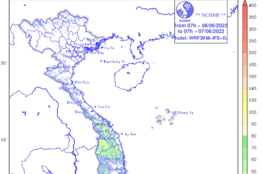 Thời tiết Nghệ An ngày trời nắng, chiều và đêm có mưa rào và dông rải rác