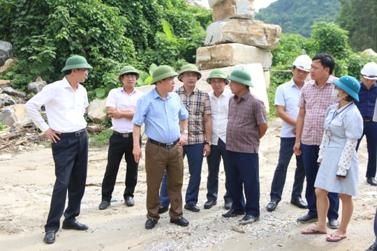 Phó Chủ tịch UBND tỉnh kiểm tra hoạt động khai thác khoáng sản tại các huyện Nghĩa Đàn, Quỳ Hợp