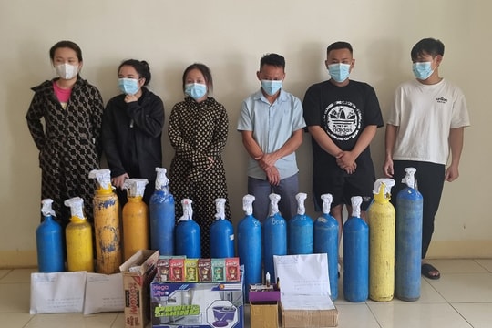 Bắt giữ nhóm đối tượng bán thuốc lá điện tử, bóng cười... trong quán karaoke, trà chanh