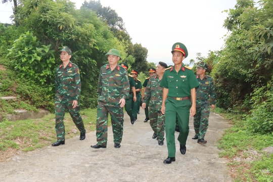 Bộ Chỉ huy Quân sự tỉnh kiểm tra công tác bảo đảm hậu cần, kỹ thuật tại Đại đội 33 Đảo Ngư