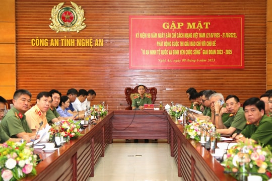 Bộ Công an phát động Cuộc thi giải báo chí với chủ đề 'Vì an ninh Tổ quốc và bình yên cuộc sống'