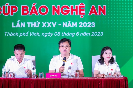 Họp báo Giải Bóng đá Thiếu niên - Nhi đồng Cúp Báo Nghệ An lần thứ 25