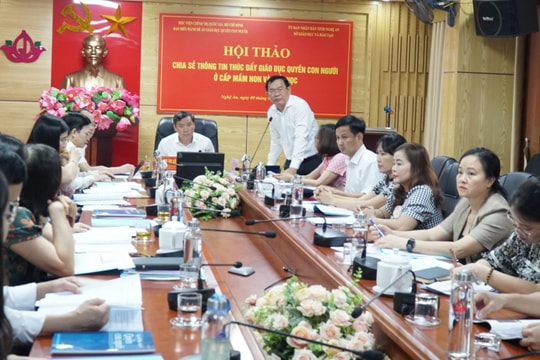 Hội thảo chia sẻ thông tin thúc đẩy giáo dục quyền con người cấp mầm non và tiểu học