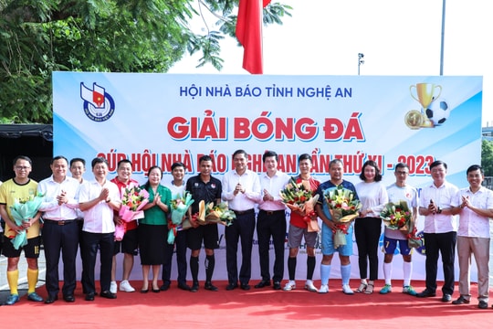 Khai mạc Giải Bóng đá Cúp Hội Nhà báo Nghệ An lần thứ XI – năm 2023 