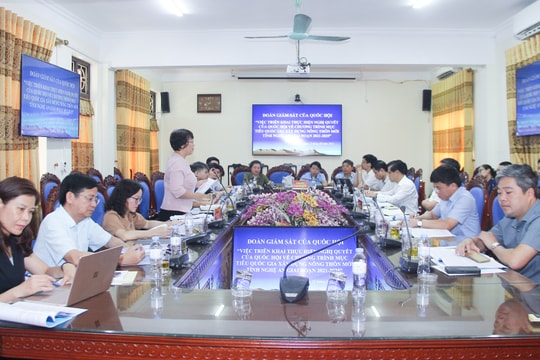 Đoàn công tác Quốc hội giám sát công tác xây dựng nông thôn mới tại Nghệ An