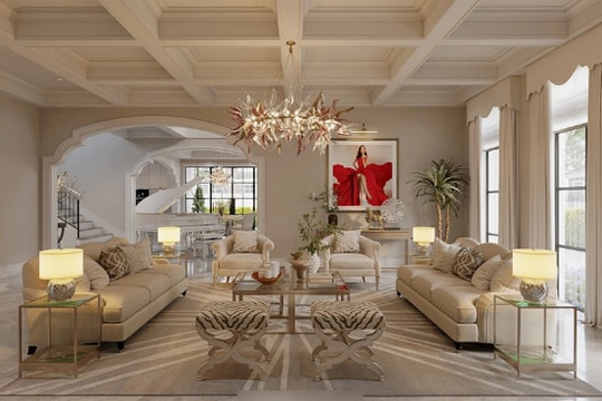 Hoa hậu Phạm Hương chi tiền khủng xây biệt thự lớn cho mẹ