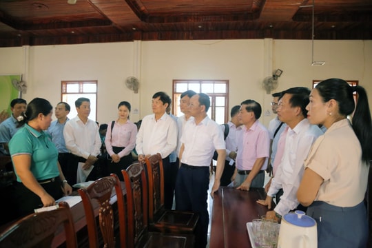 Ban Kinh tế Trung ương giám sát tình hình huy động, quản lý, sử dụng vốn tín dụng chính sách tại huyện Nghi Lộc