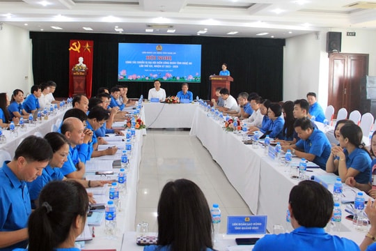 Đoàn công tác Tổng Liên đoàn Lao động Việt Nam làm việc về công tác chuẩn bị đại hội điểm Công đoàn tỉnh Nghệ An