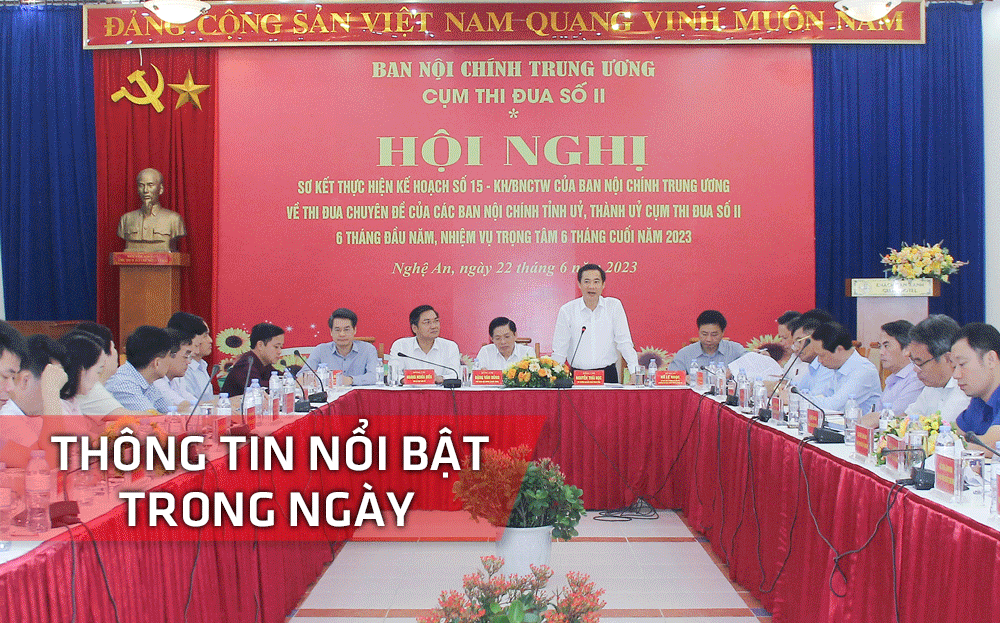Nghệ An: Thông tin nổi bật ngày 22/6