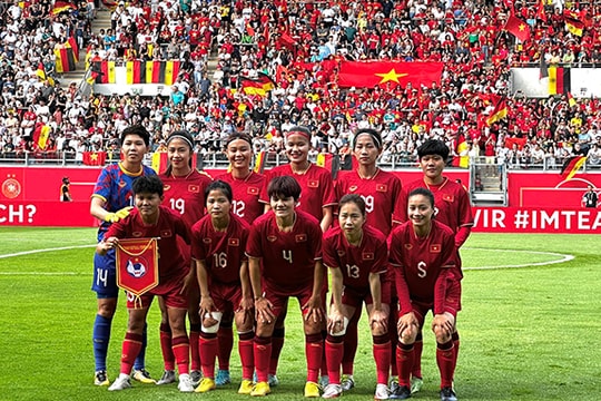 Kết quả ĐT nữ Đức 2-1 ĐT nữ Việt Nam: Đáng khen cho đoàn quân ông Mai Đức Chung; Công an Hà Nội lên ngôi đầu bảng