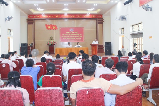 Cử tri thị xã Hoàng Mai kiến nghị với đại biểu Quốc hội nhiều vấn đề liên quan đến lĩnh vực đất đai