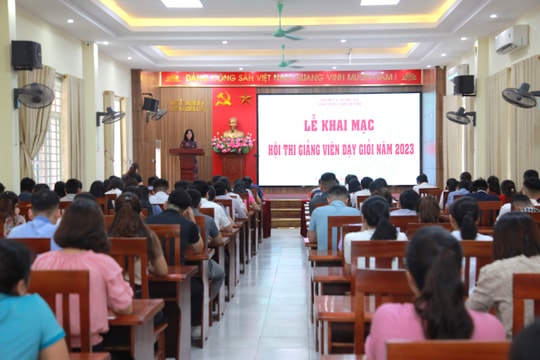 Khai mạc Hội thi Giảng viên dạy giỏi Trường Chính trị tỉnh 2023