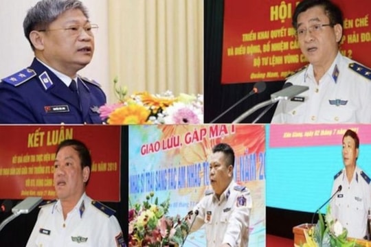 5 cựu tướng cảnh sát biển tham ô 50 tỷ đồng hầu toà