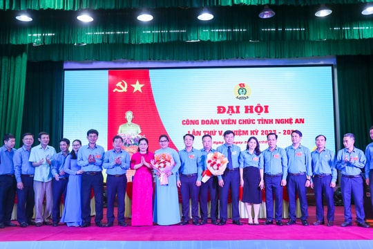 Công đoàn Viên chức Nghệ An tổ chức thành công Đại hội lần thứ V, nhiệm kỳ 2023 - 2028