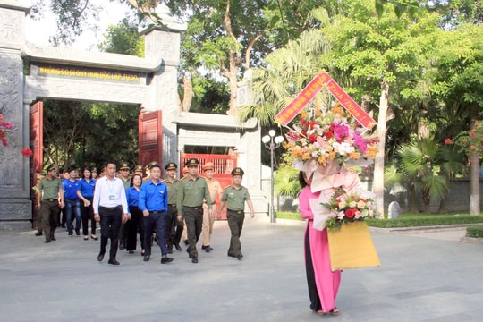 Ban Thanh niên Công an nhân dân - Bộ Công an triển khai các hoạt động về nguồn tại Nghệ An 