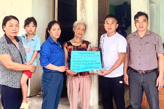 Trao hơn 35 triệu đồng giúp đỡ gia đình có người rơi giàn giáo ở Đài Loan