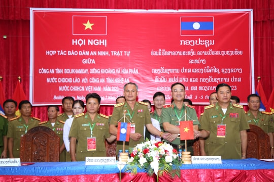 Tăng cường hợp tác bảo đảm an ninh trật tự giữa Công an tỉnh Nghệ An với Công an 3 tỉnh nước bạn Lào
