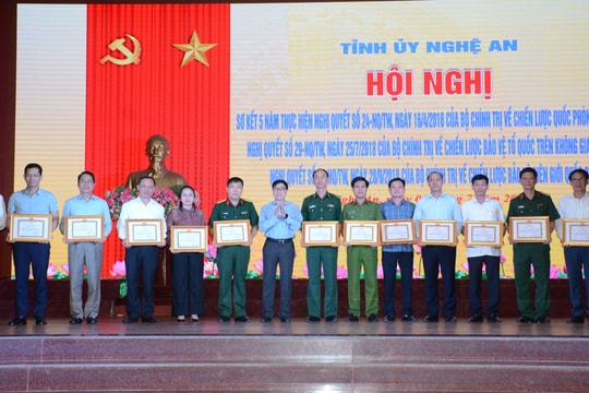 Nghệ An tổ chức sơ kết 5 năm thực hiện Nghị quyết số 24, số 29 và số 33 của Bộ Chính trị 