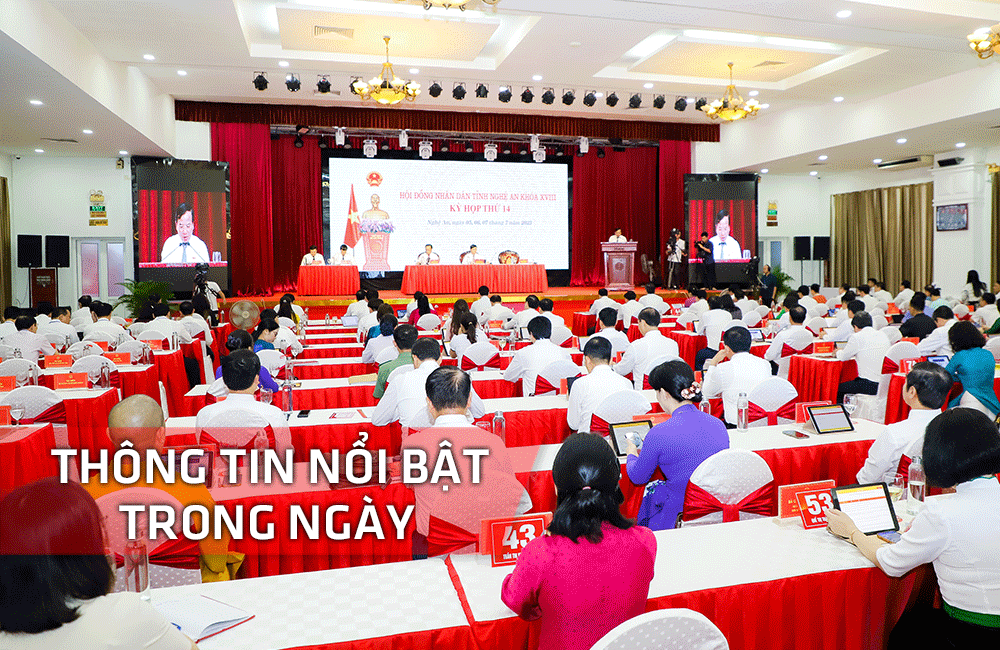 Nghệ An: Thông tin nổi bật ngày 5/7