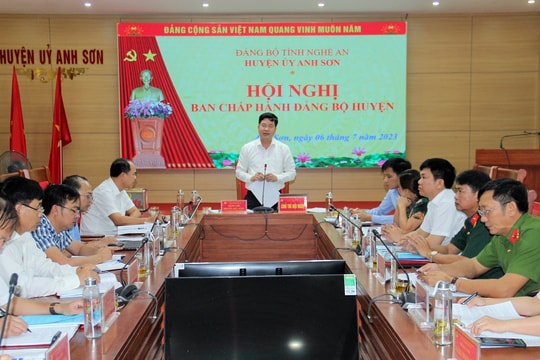 Anh Sơn phấn đấu đạt các chỉ tiêu, kế hoạch Nghị quyết Đại hội Đảng các cấp