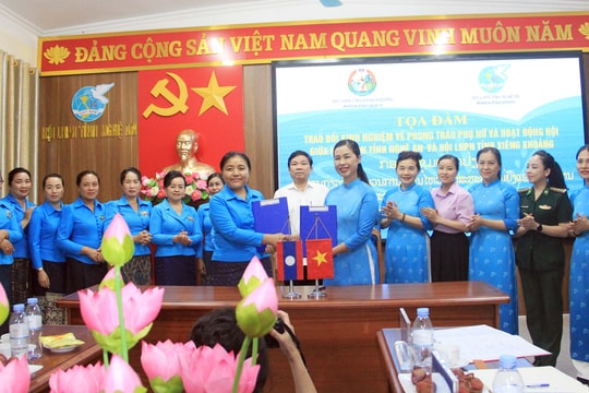 Nâng cao hiệu quả phối hợp giữa Hội Liên hiệp Phụ nữ Xiêng Khoảng - Nghệ An