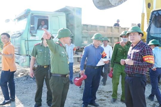 Bảo vệ thi công cầu cạn Diễn Đoài trên Quốc lộ 48 vượt đường bộ cao tốc Bắc Nam