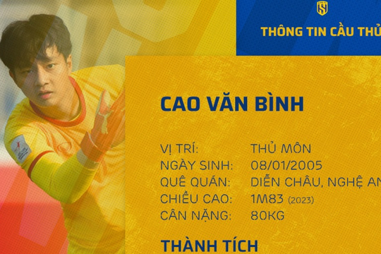 'Được mùa' thủ môn, Sông Lam Nghệ An yên tâm cho vị trí gác đền