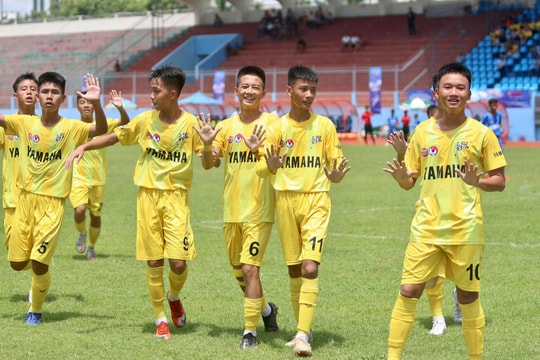 Giành chiến thắng áp đảo trước Hải Dương, U13 Sông Lam Nghệ An vào bán kết Quốc gia