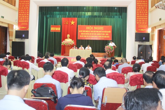 Huyện Nam Đàn đánh giá nửa nhiệm kỳ thực hiện các chỉ tiêu Nghị quyết đại hội Đảng bộ huyện 