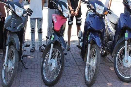 Triệt xóa ổ nhóm trộm cắp xe mô tô liên tỉnh